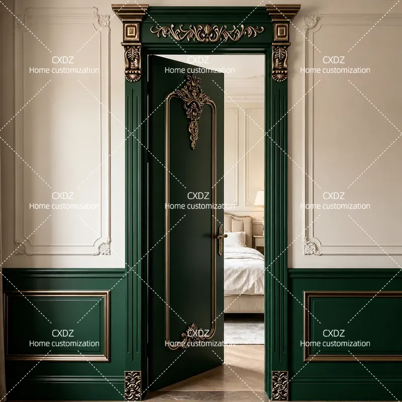 Interior Design Gold - Custom White Luxury Solid Wood Bedroom