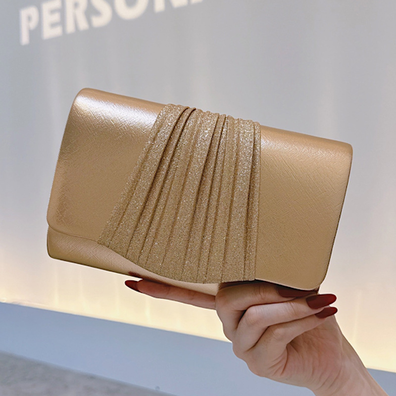 Interior Design Gold - Golden Small Evening Clutch Bag for