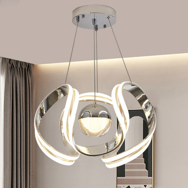 Interior Design Hall - Nordic Light Luxury StyleLiving Room/Dining Hall