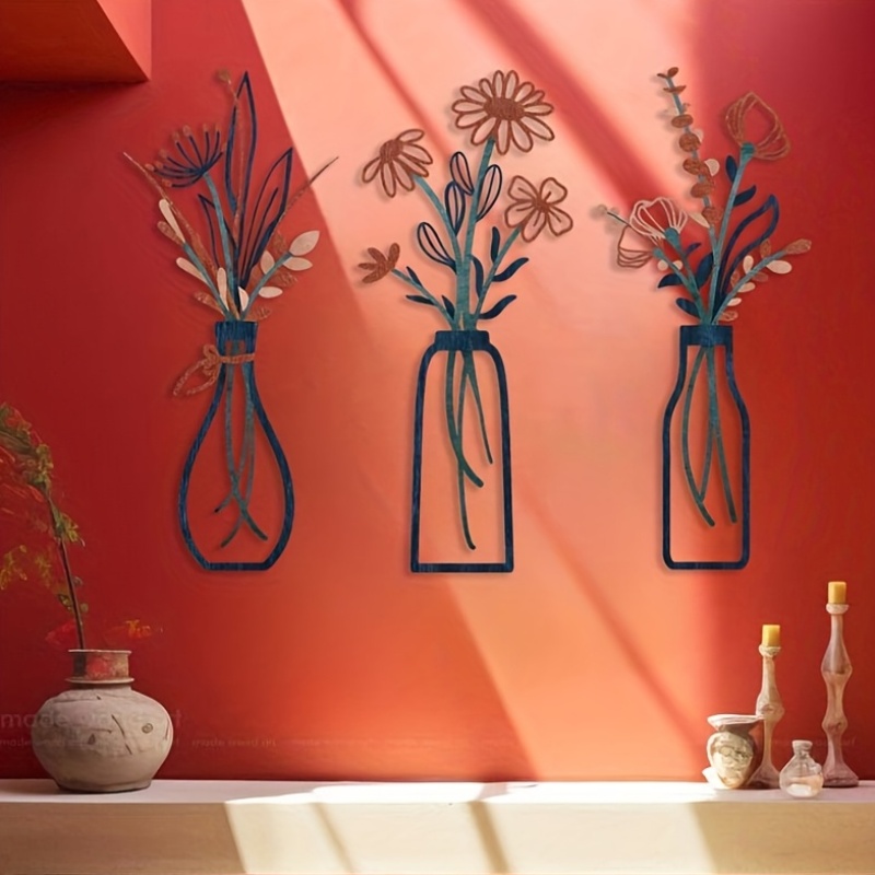 3 Large Floral Wall Art Sculpt - Interior Design Office recension och pris