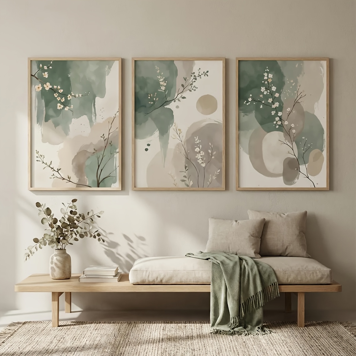 3pcs Japanese-Style Plant Canv - Interior Design Office recension och pris