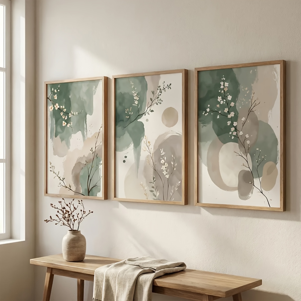 3pcs Japanese-Style Plant Canv - Interior Design Office recension och pris