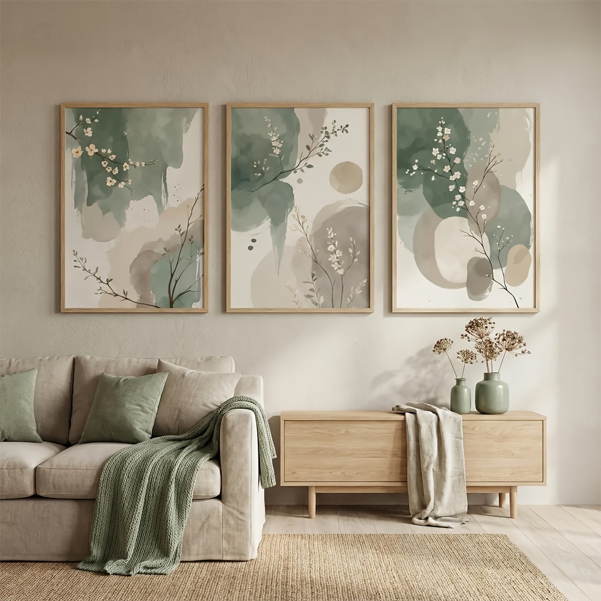 3pcs Japanese-Style Plant Canv - Interior Design Office recension och pris