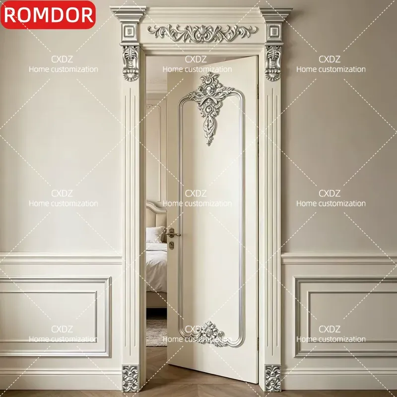 Custom White Luxury Solid Wood - Interior Design Gold recension och pris
