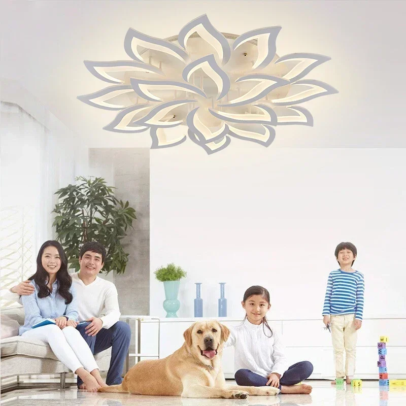 Designer LED Petal Chandelier  - Interior Design Luxury Living Room recension och pris