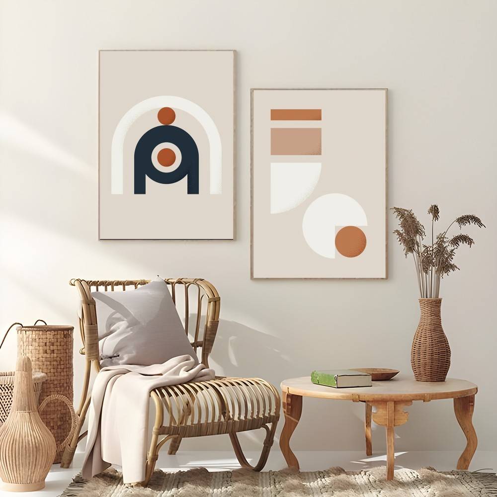 Warm Line Color Design Poster  - Interior Design Warm recension och pris