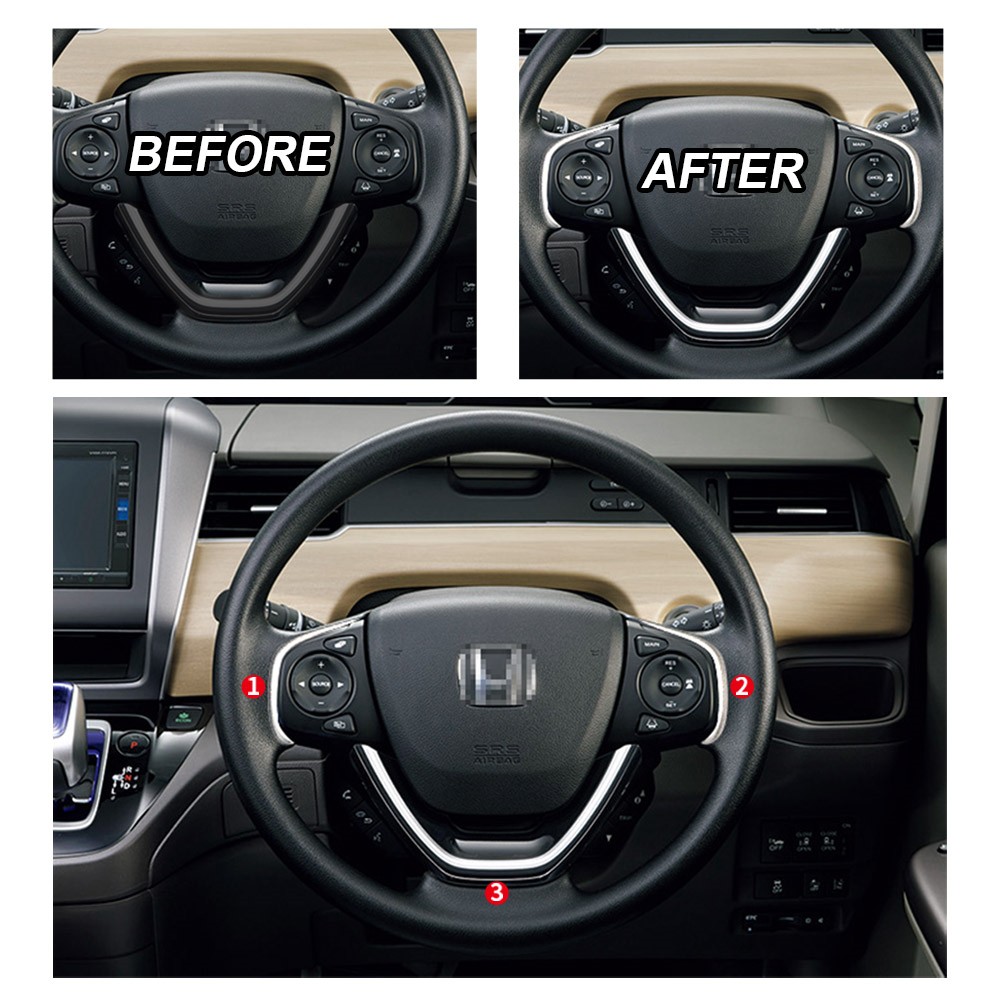3pcs Car PANEL Trim for Honda  - Interior Design Gold recension och pris