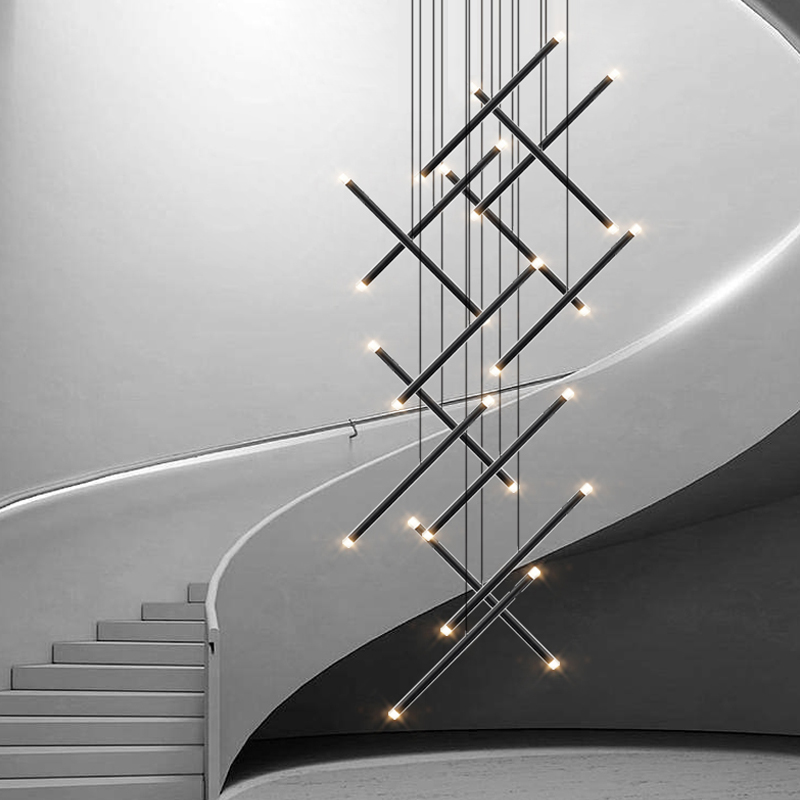Modern Chandelier LED Stair Ch - Interior Design Hall recension och pris