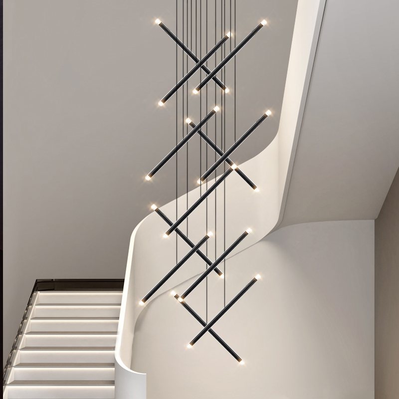 Modern Chandelier LED Stair Ch - Interior Design Hall recension och pris