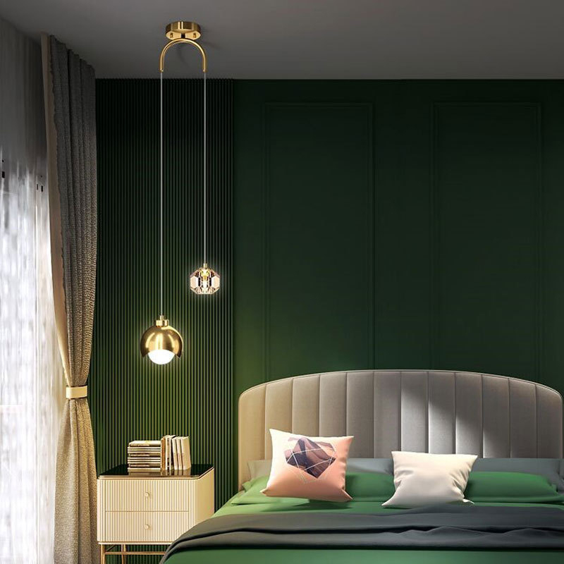 Bedroom Bedside Hanging Pendan - Interior Design Gold recension och pris
