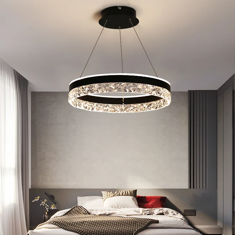 Modern Luxury Crystal LED Pend - Interior Design Luxury Living Room recension och pris