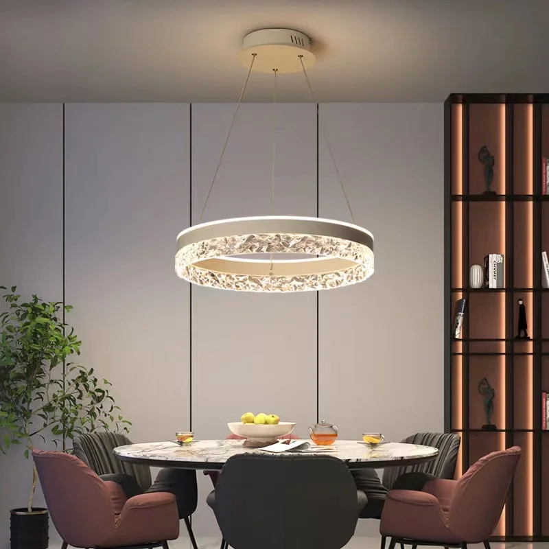 Modern Luxury Crystal LED Pend - Interior Design Luxury Living Room recension och pris